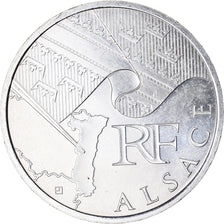 France, 10 Euro, Alsace, Euros des régions, 2010, MS(64), Silver