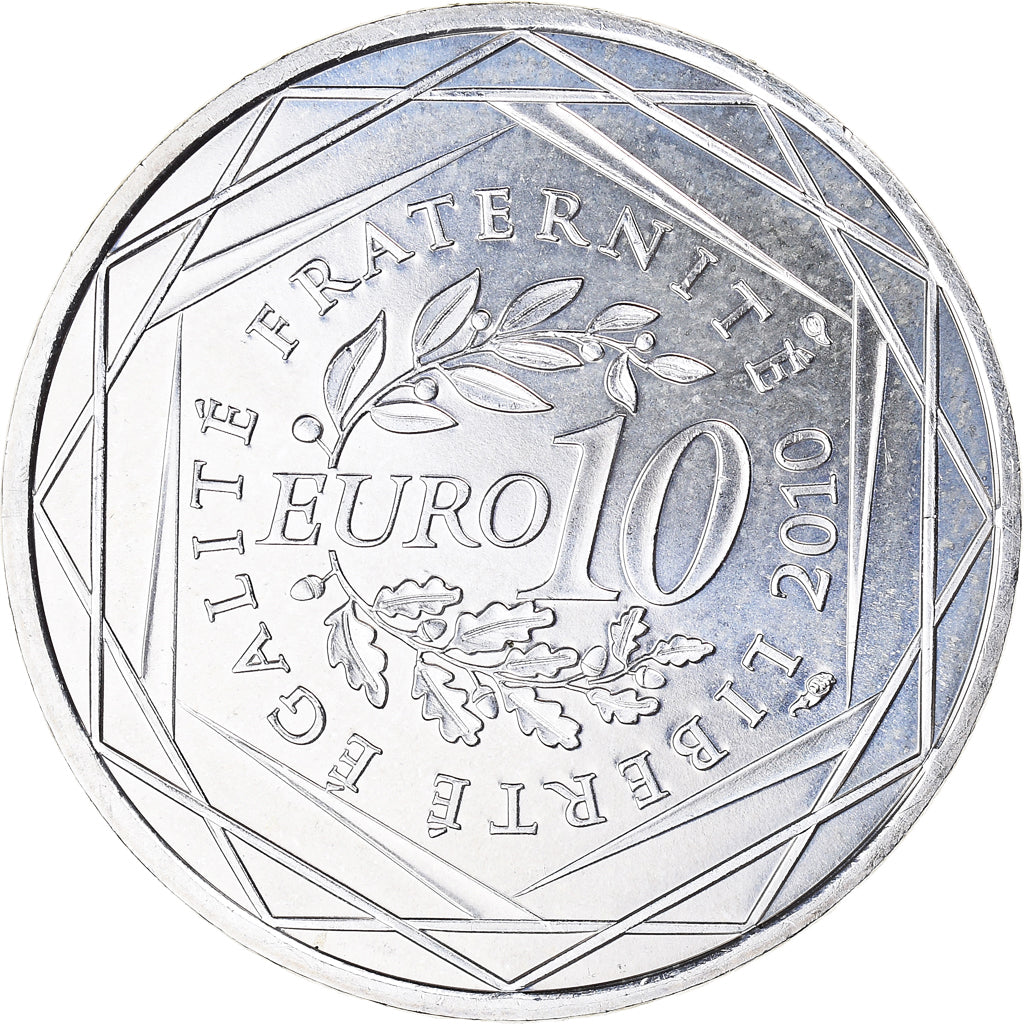 France, 10 Euro, Alsace, Euros des régions, 2010, MS(60-62), Silver