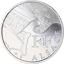 France, 10 Euro, Alsace, Euros des régions, 2010, MS(64), Silver
