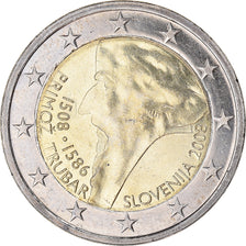 Slovenia, 2 Euro, Primoz Trubar, 2008, MS(60-62), Bi-Metallic, KM:80