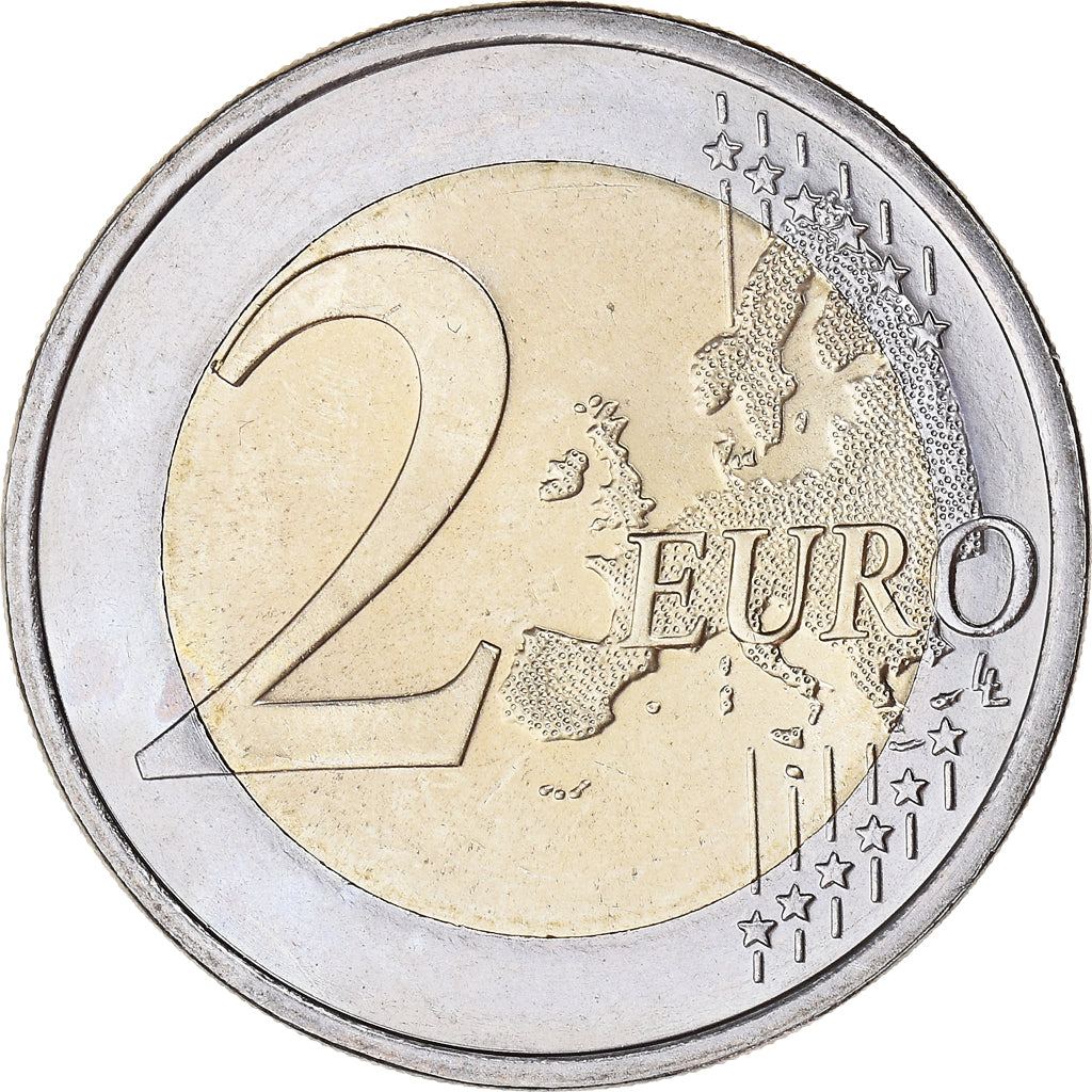Finlandia, 2 Euro, Les Droits de L 'Homme, 2008, Vantaa, SPL, Bi-metallico
