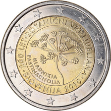Slovénie, 2 Euro, Ljubljana Botanical Gardens, 200th Anniversary, 2010, SUP+