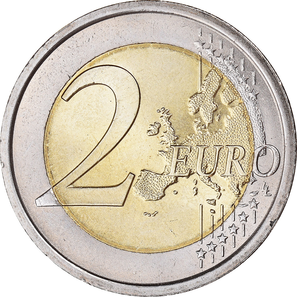 Italy, 2 Euro, Declaration of Rights, 2008, Rome, MS(65-70), Bi-Metallic, KM:301