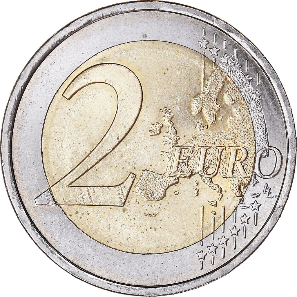 Portugal, 2 Euro, Human Rights, 2008, Lisbon, AU(50-53), Bi-Metallic, KM:784