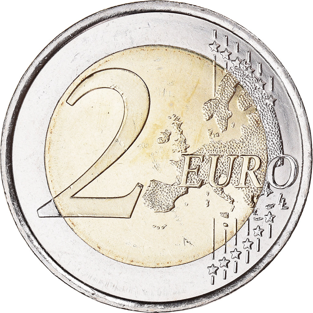 Spain, 2 Euro, Grotte d'Altamira, 2015, Madrid, MS(63), Bi-Metallic