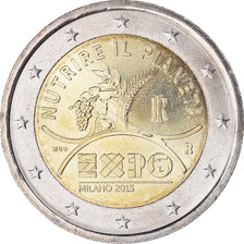 Italie, 2 Euro, Nutrire il pianeta, 2015, FDC, Bimétallique, KM:New