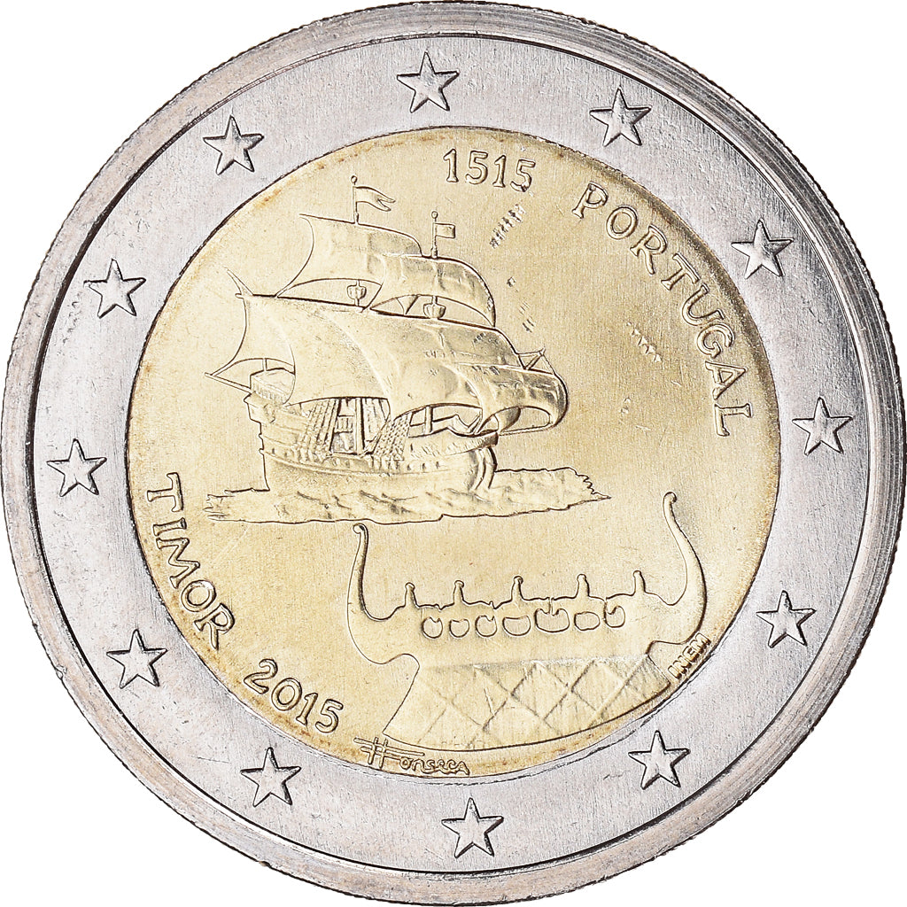 Portugal, 2 Euro, 500 ème anniversaire de la decouverte de Timor, 2015, Lisbon