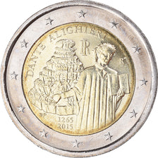Italy, 2 Euro, Dante Alighieri, 2015, MS(64), Bi-Metallic