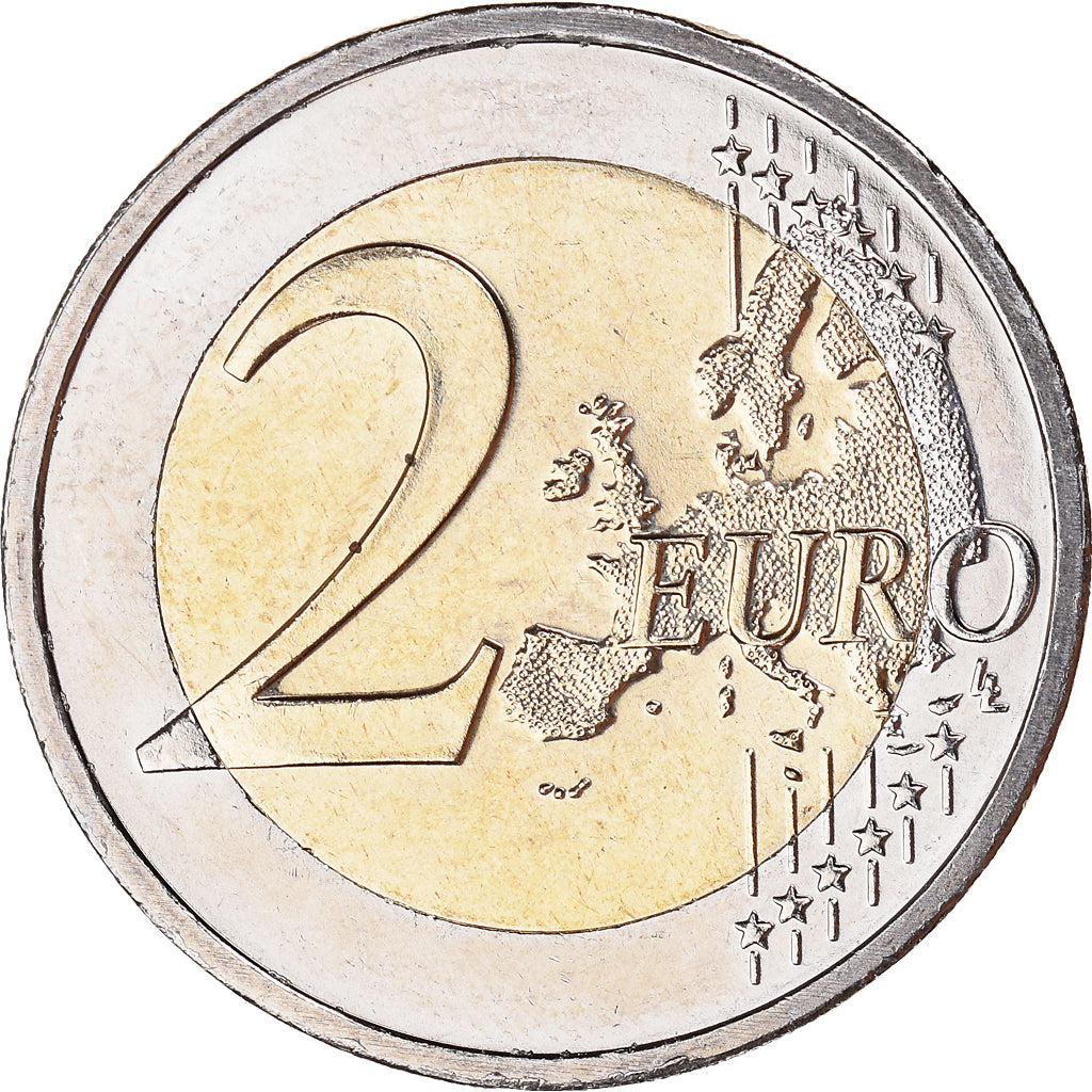 Niederlande, 2 Euro, Erasme, 2011, Brussels, UNZ, Bi-Metallic, KM:298