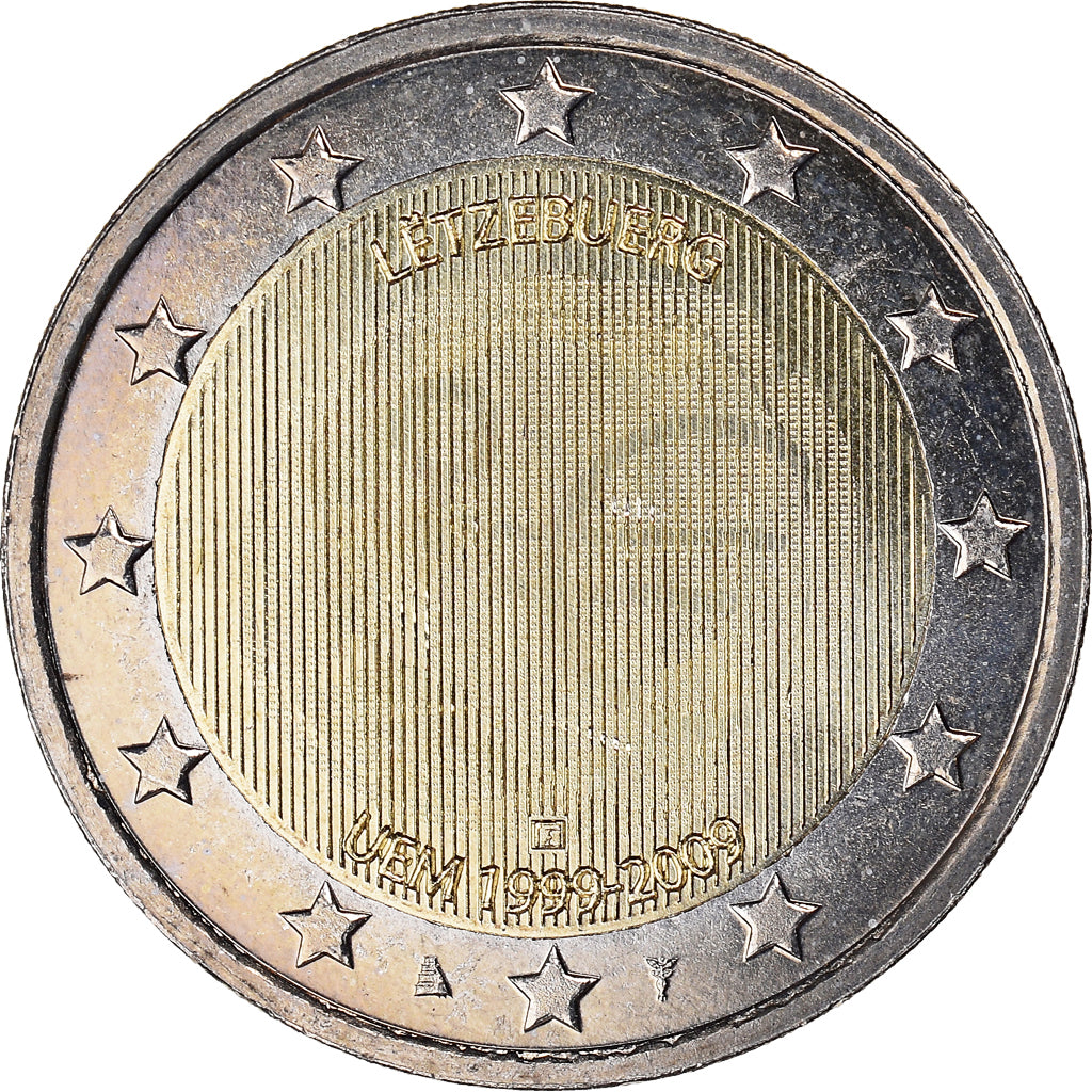 Lussemburgo, 2 Euro, european monetary union 10 th anniversary, 2009, SPL+