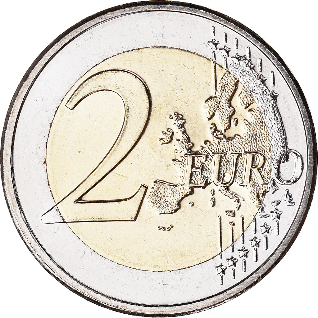 Netherlands, 2 Euro, 10 ans de l'Euro, 2009, MS(64), Bi-Metallic, KM:281