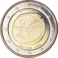 Slovenia, 2 Euro, 10 ans de l'Euro, 2009, SPL, Bi-metallico, KM:82