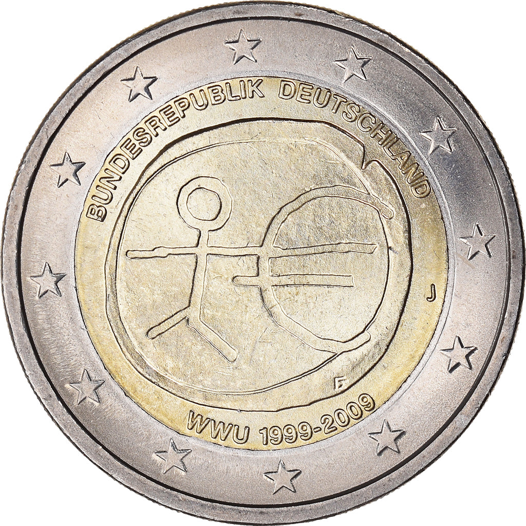 Duitsland, 2 Euro, EMU, 2009, Hambourg, UNC, Bi-Metallic, KM:New