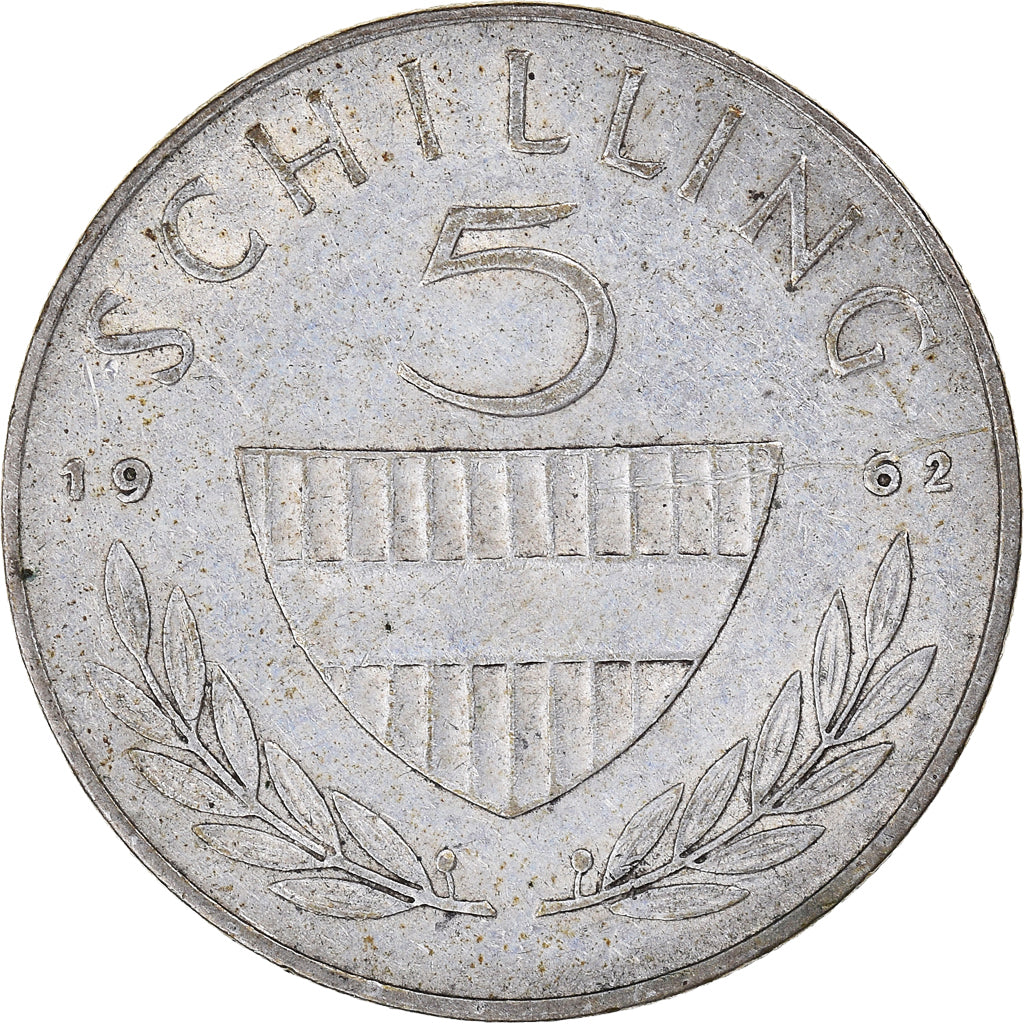 Coin, Austria, 5 Schilling, 1962, EF(40-45), Silver, KM:2889