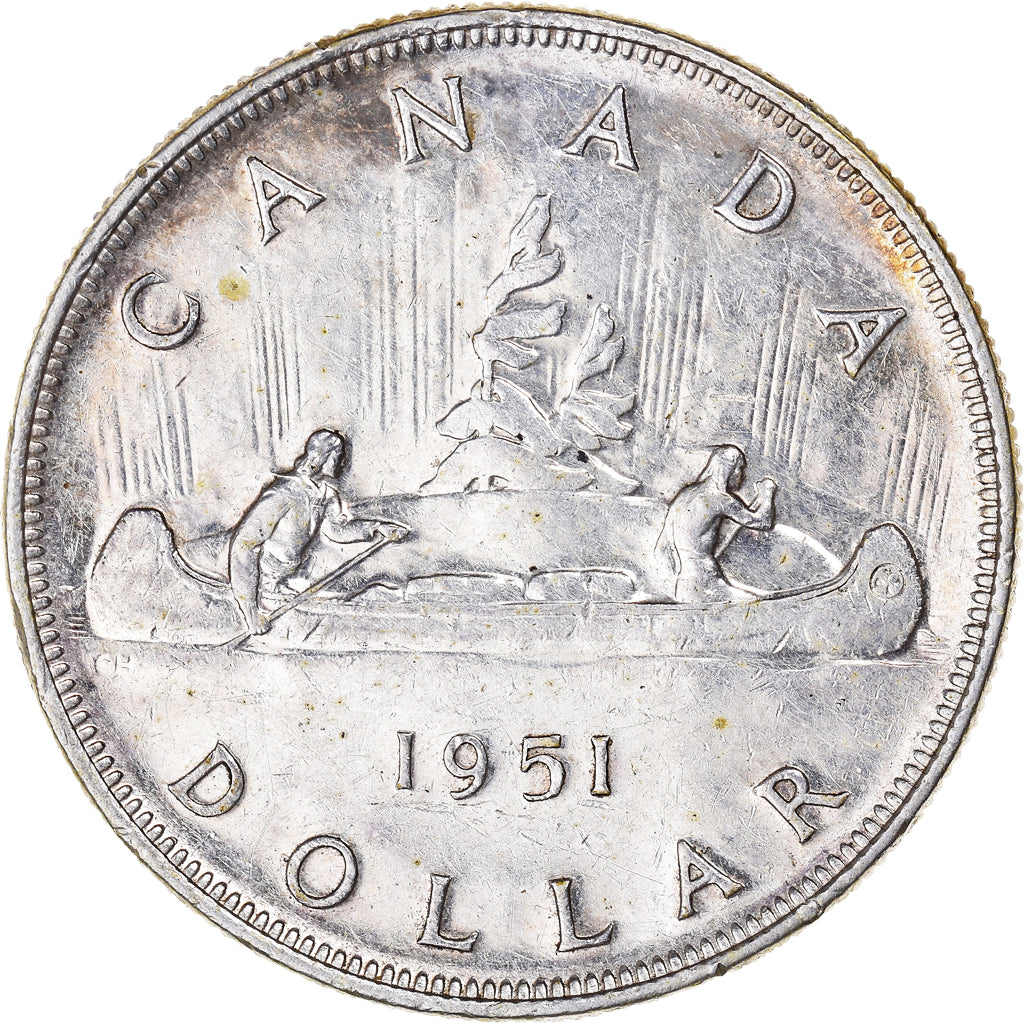 Monnaie, Canada, George VI, Dollar, 1951, Royal Canadian Mint, Ottawa, TTB+