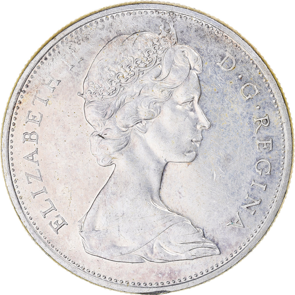 Moneda, Canadá, Elizabeth II, Dollar, 1965, Royal Canadian Mint, Ottawa, MBC+