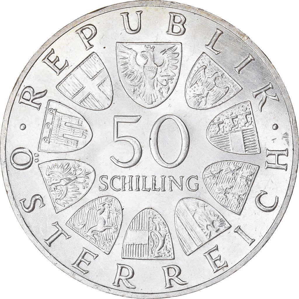 Monnaie, Autriche, 50 Schilling, 1967, SPL, Argent, KM:2902