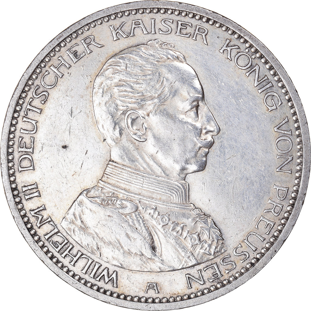 Moneta, Stati tedeschi, PRUSSIA, Wilhelm II, 5 Mark, 1914, Berlin, BB+, Argento