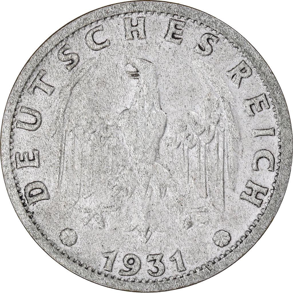 Coin, GERMANY, WEIMAR REPUBLIC, 3 Mark, 1931, Muldenhütten, AU(50-53), Silver