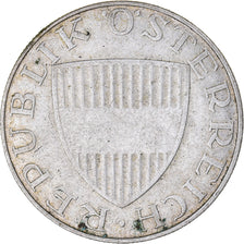 Moneta, Austria, 10 Schilling, 1957, EF(40-45), Srebro, KM:2882