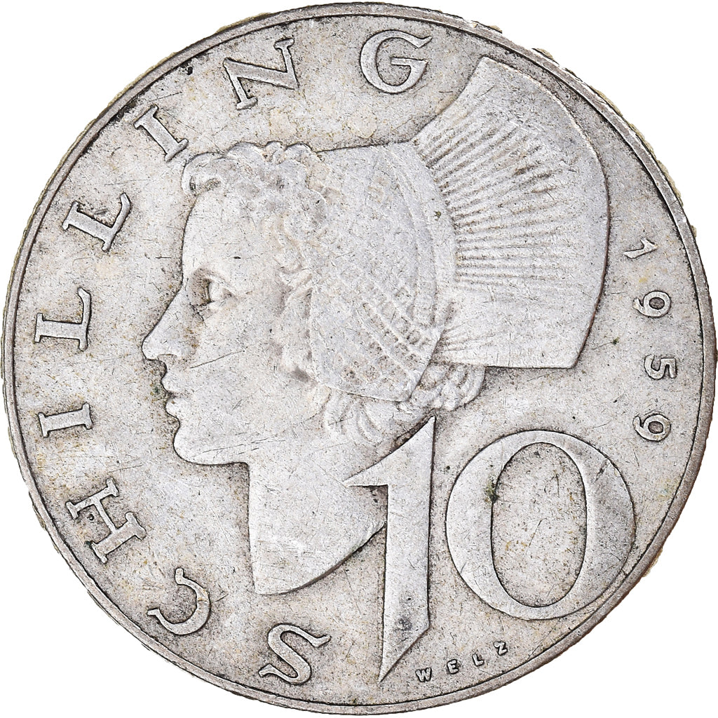 Münze, Österreich, 10 Schilling, 1959, Vienna, SS, Silber, KM:2882