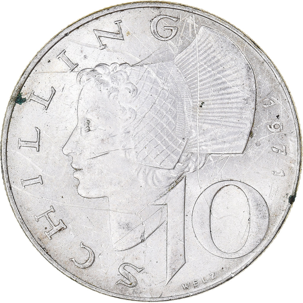Moneta, Austria, 10 Schilling, 1971, VF(30-35), Srebro, KM:2882