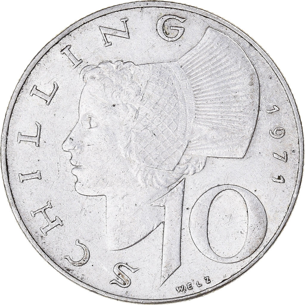 Coin, Austria, 10 Schilling, 1971, AU(50-53), Silver, KM:2882