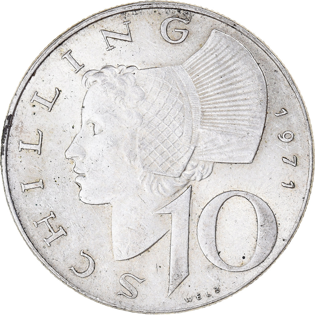 Coin, Austria, 10 Schilling, 1971, AU(55-58), Silver, KM:2882