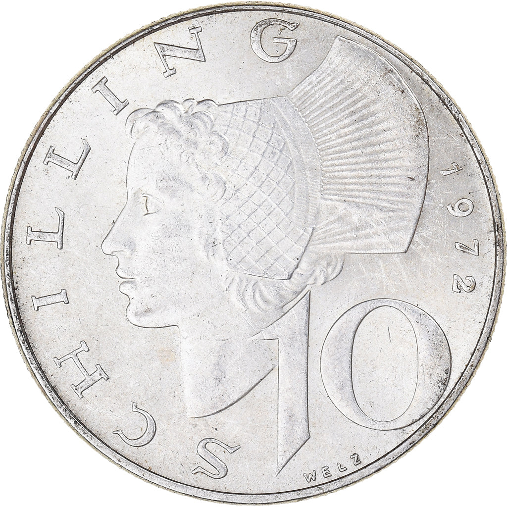 Coin, Austria, 10 Schilling, 1972, Vienne, AU(55-58), Silver, KM:2882