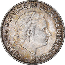 Coin, Netherlands, Juliana, Gulden, 1956, AU(50-53), Silver, KM:184