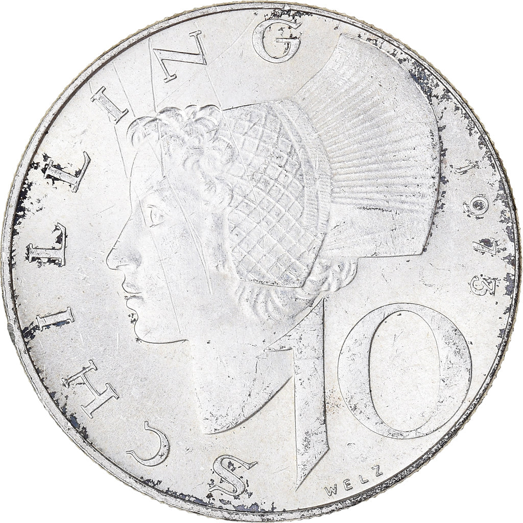 Coin, Austria, 10 Schilling, 1973, EF(40-45), Silver, KM:2882
