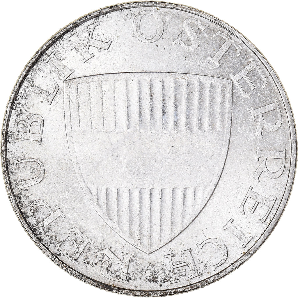 Munten, Oostenrijk, 10 Schilling, 1973, ZF+, Zilver, KM:2882