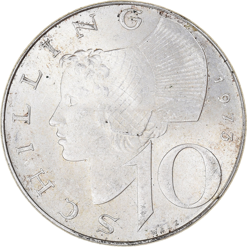 Monnaie, Autriche, 10 Schilling, 1973, SUP, Argent, KM:2882