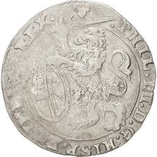SPANISH NETHERLANDS, Escalin, 1643, Brussels, KM:52.3, AU(50-53), Silver