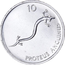 Coin, Slovenia, 10 Stotinov, 1992, AU(50-53), Aluminum, KM:7