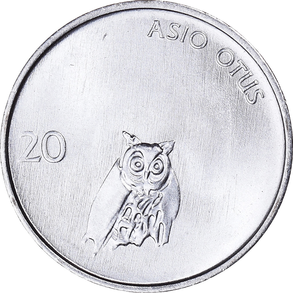 Coin, Slovenia, 20 Stotinov, 1992, AU(50-53), Aluminum, KM:8