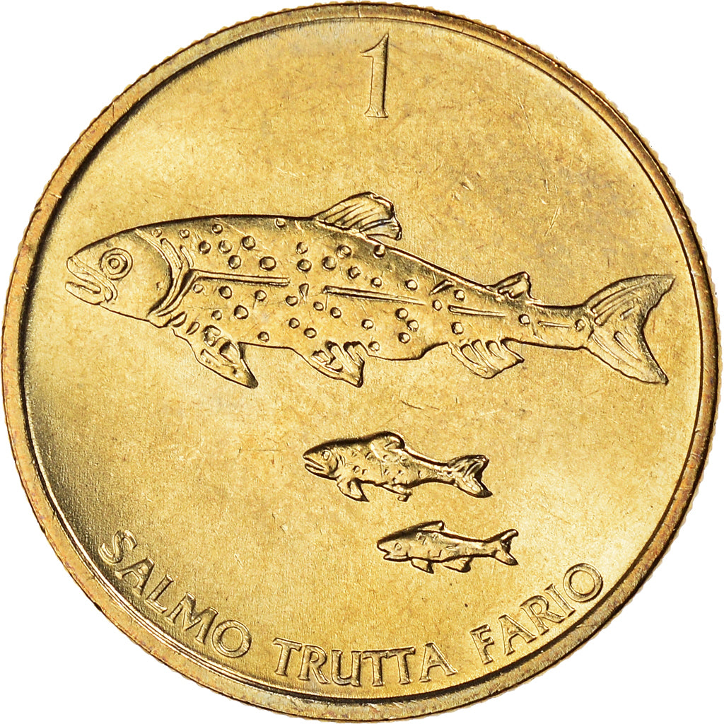 Moneta, Slovenia, Tolar, 1992, SPL, Nichel-ottone, KM:4