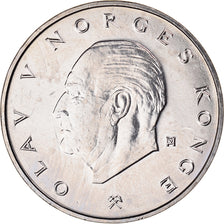 Moeda, Noruega, Olav V, 5 Kroner, 1988, AU(55-58), Cobre-níquel, KM:420