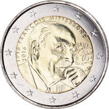 France, 2 Euro, François Mitterrand, 2016, MS(63), Bi-Metallic