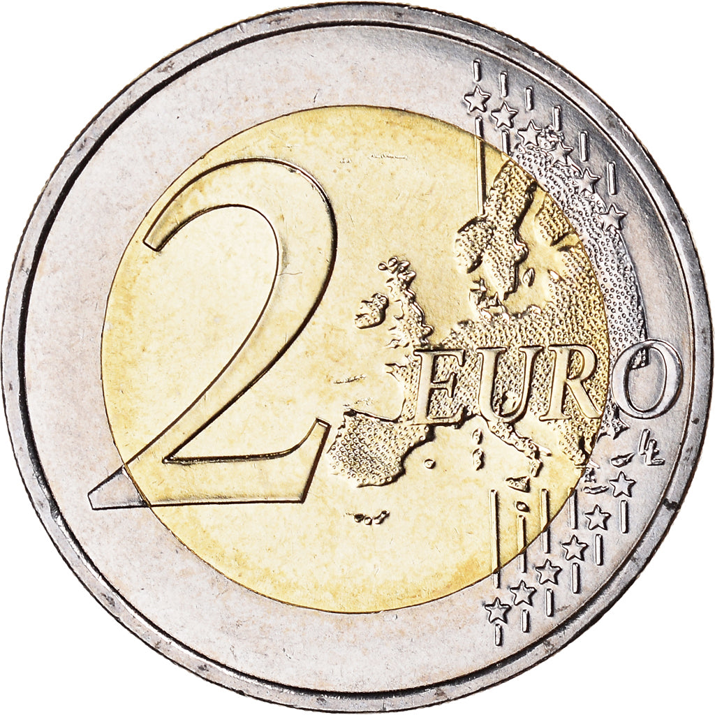 France, 2 Euro, François Mitterrand, 2016, MS(63), Bi-Metallic