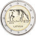 Latvia, 2 Euro, Industrie laitière, 2016, AU(55-58), Bi-Metallic