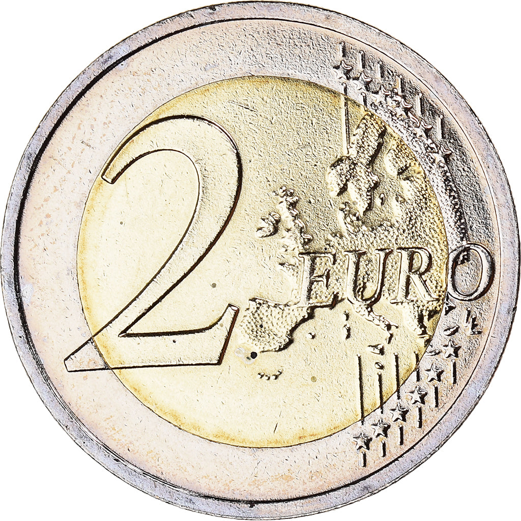Latvia, 2 Euro, Industrie laitière, 2016, AU(55-58), Bi-Metallic
