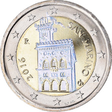 San Marino, 2 Euro, 2016, Rome, Iridescent, MS(63), Bi-Metallic