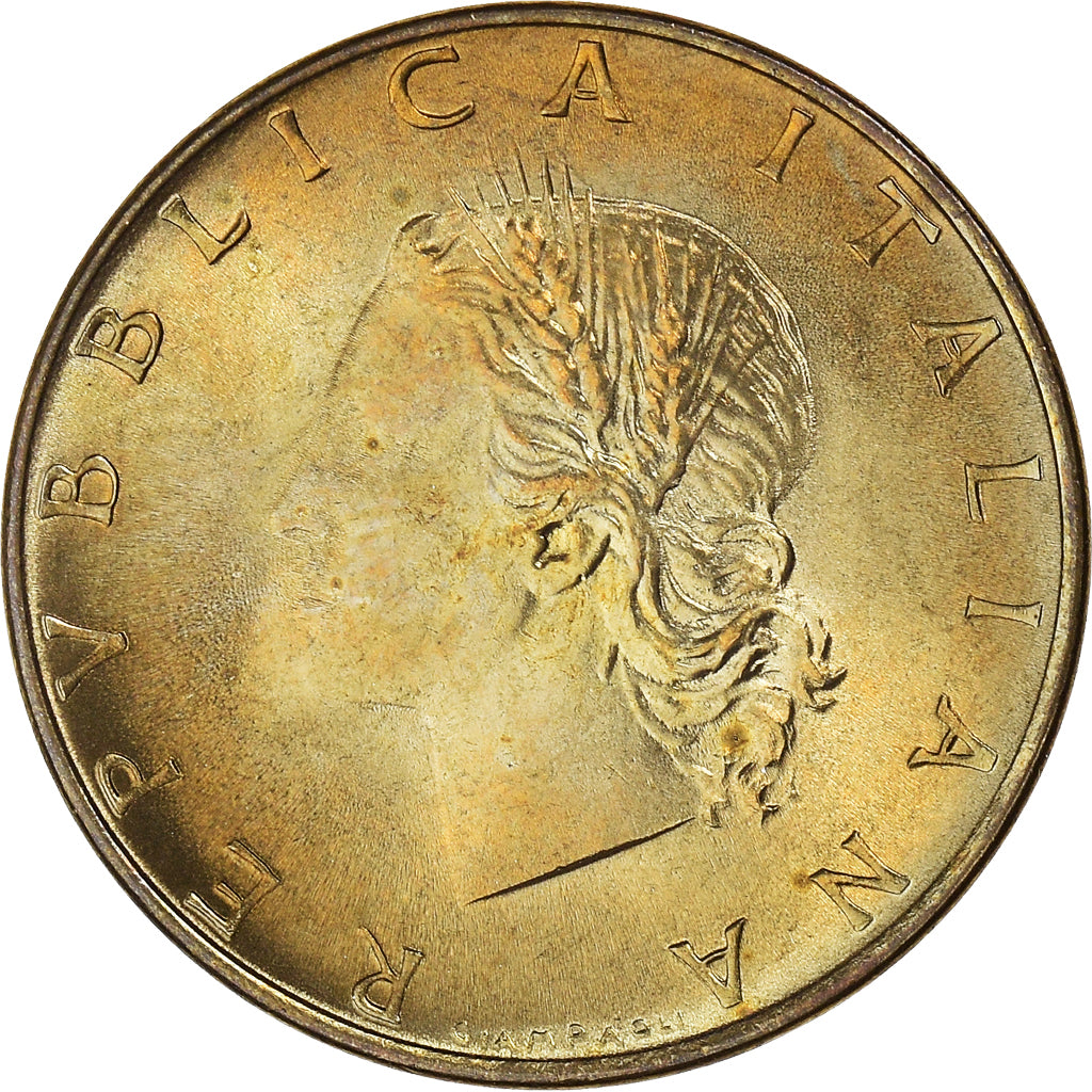 Coin, Italy, 20 Lire, 1991, Rome, MS(64), Aluminum-Bronze, KM:97.2