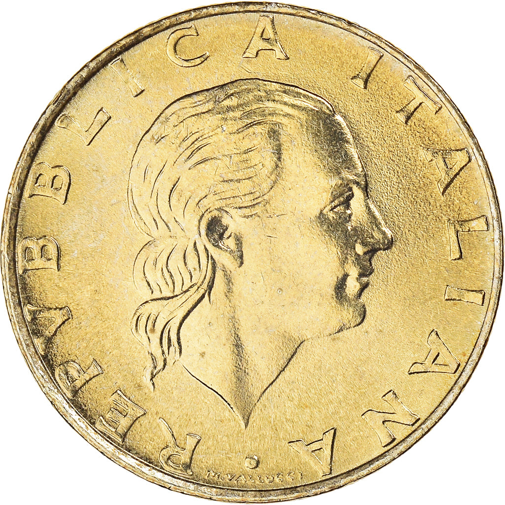 Coin, Italy, 200 Lire, 1995, Rome, MS(63), Aluminum-Bronze, KM:105
