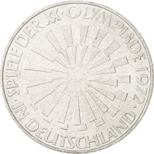 GERMANY - FEDERAL REPUBLIC, 10 Mark, 1972, Munich, KM:130, MS(60-62), Silver
