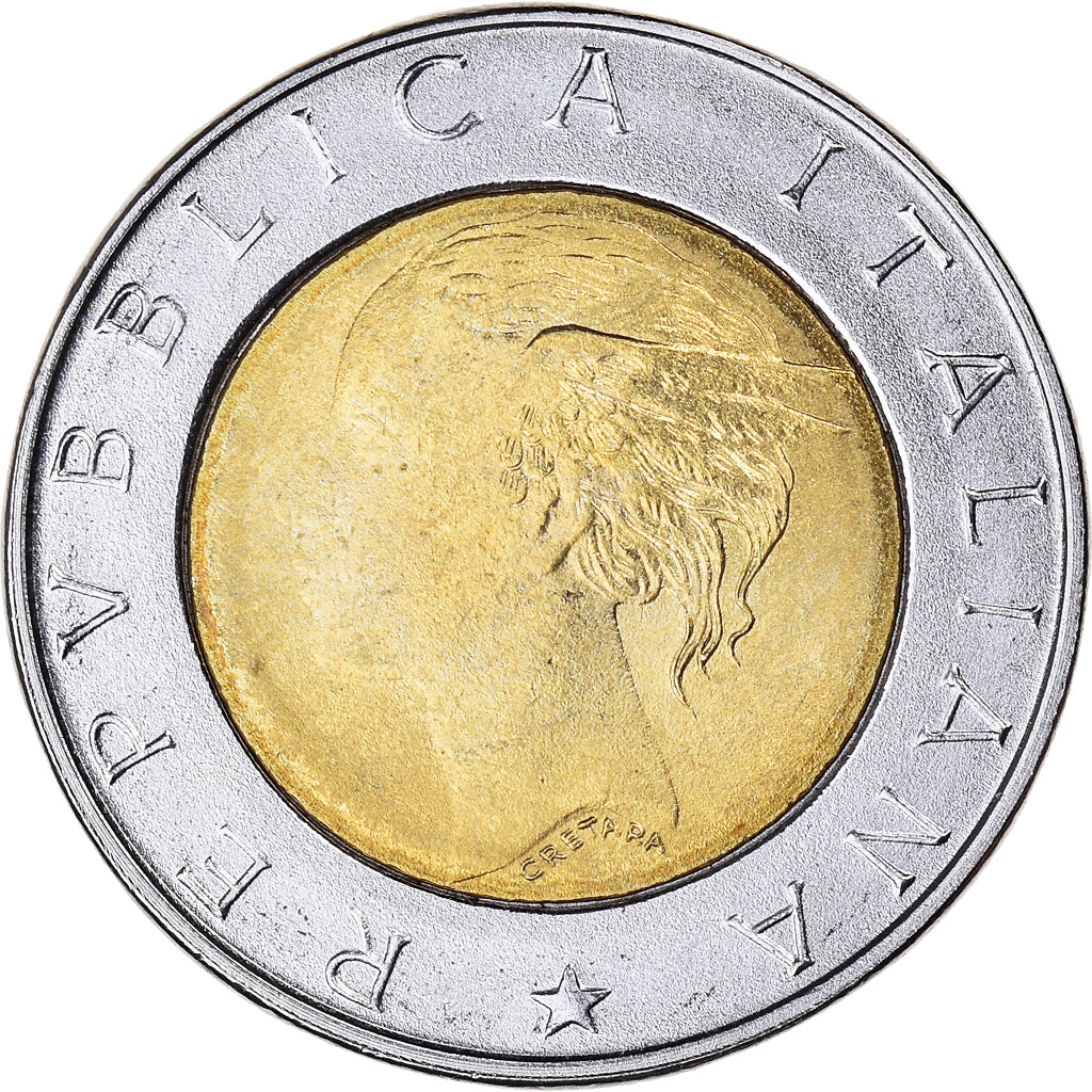 Coin, Italy, 500 Lire, 1995, Rome, MS(63), Bi-Metallic, KM:111
