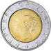 Coin, Italy, 500 Lire, 1995, Rome, MS(63), Bi-Metallic, KM:111