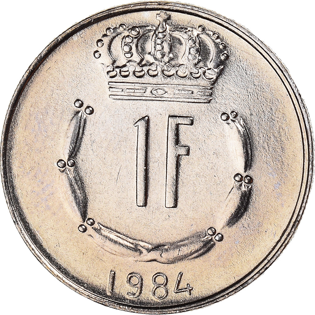 Coin, Luxembourg, Jean, Franc, 1984, MS(60-62), Copper-nickel, KM:55