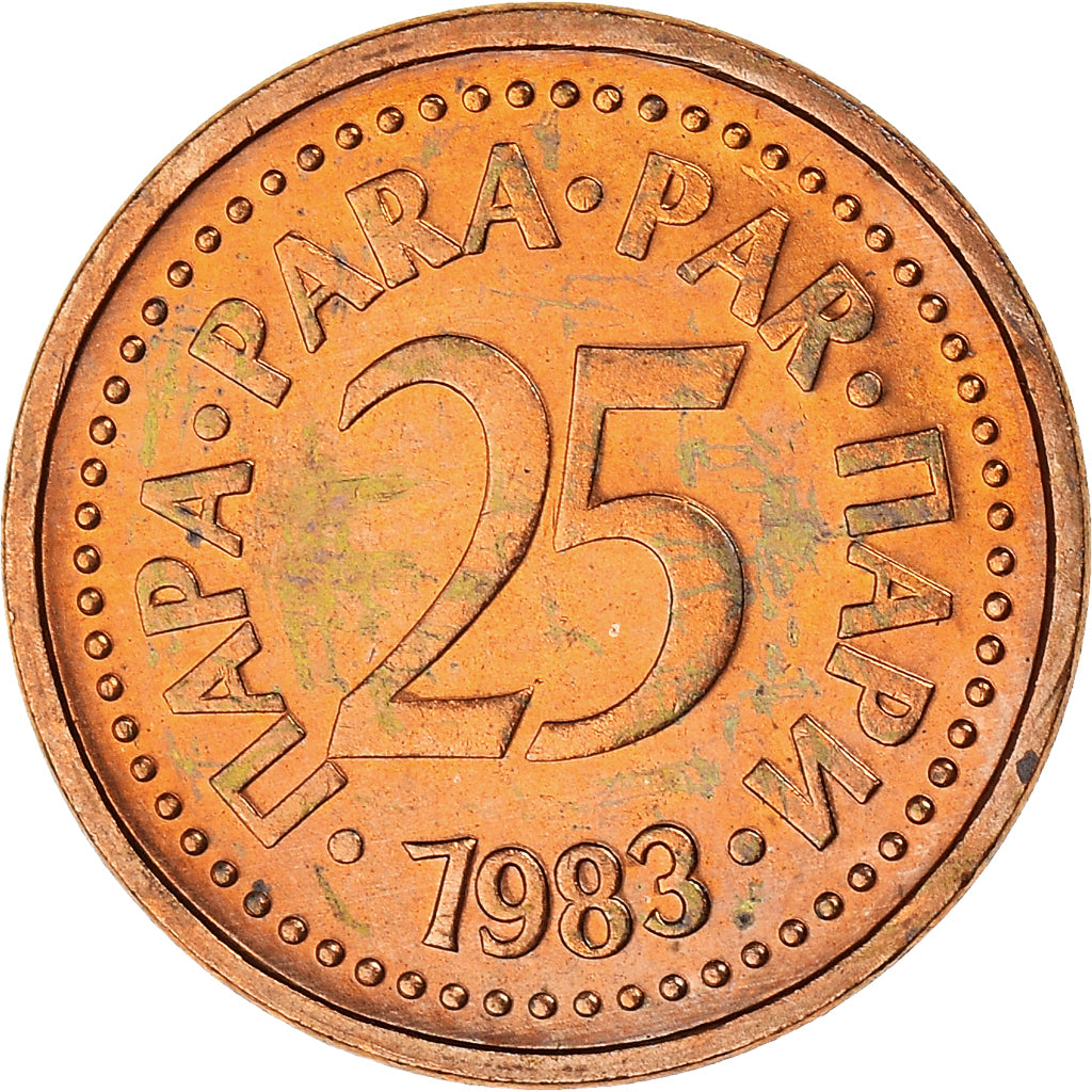 Coin, Yugoslavia, 25 Para, 1983, AU(55-58), Bronze, KM:84